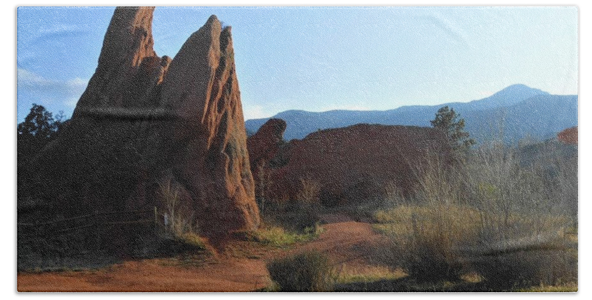Red Rock Hand Towel featuring the photograph Red Rock Canyon by Julie Grace