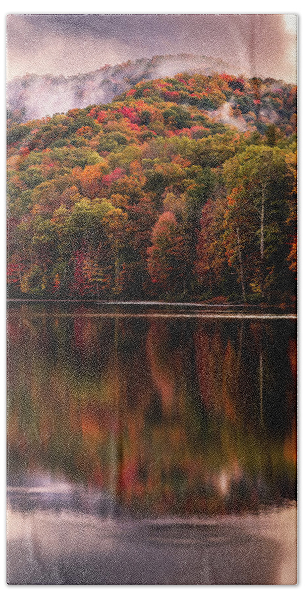 Fall Hand Towel featuring the photograph Reflections of Fall by SC Shank