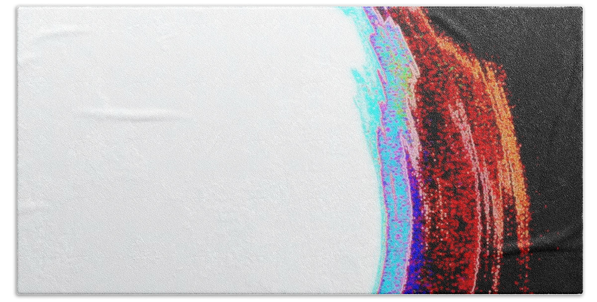 White Hand Towel featuring the digital art Remarkable Bend by Andy Rhodes