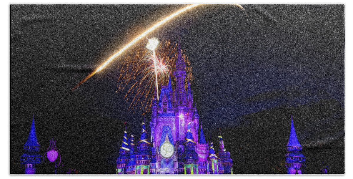 Magic Kingdom Bath Towel featuring the photograph Remember the Magic Part One by Mark Andrew Thomas