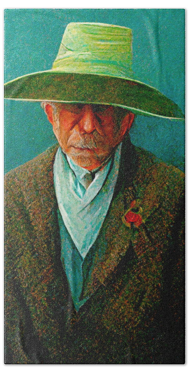 Rene Magritte Hand Towel featuring the digital art Rene Magritte #1 by Craig Boehman