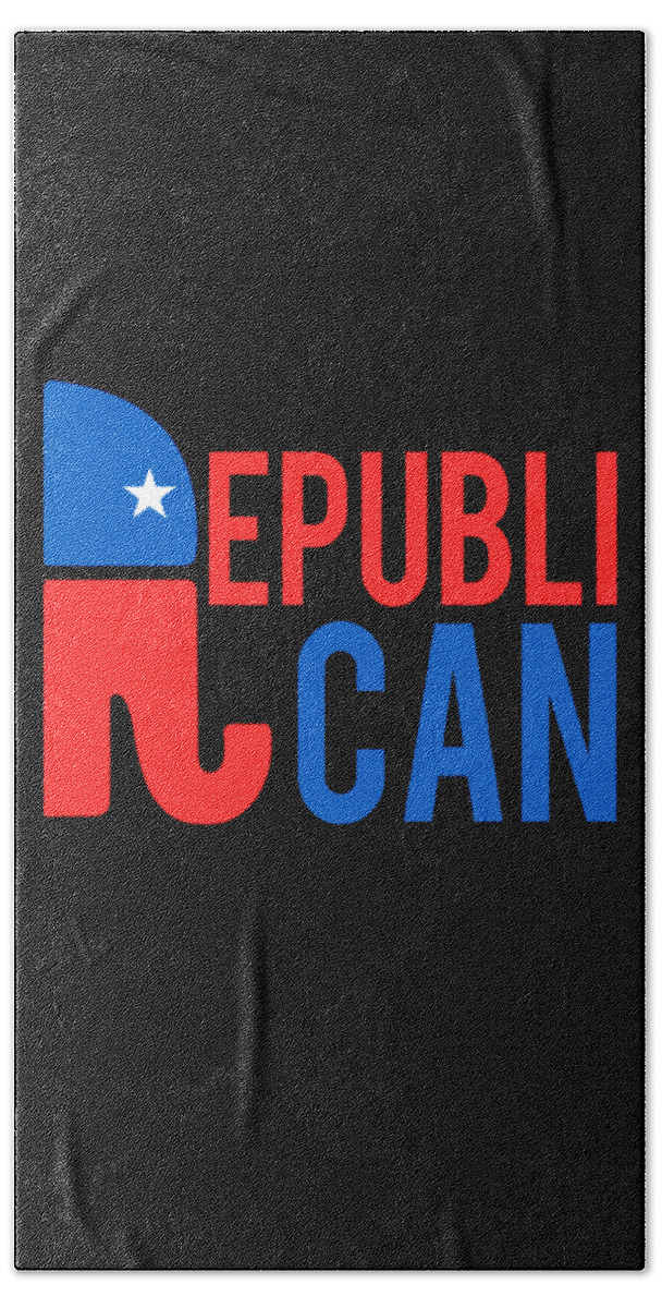 Cool Hand Towel featuring the digital art Republican Republi Can Do Anything by Flippin Sweet Gear