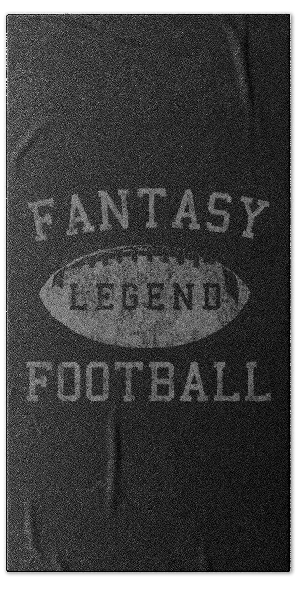 Funny Hand Towel featuring the digital art Retro Fantasy Football Legend by Flippin Sweet Gear