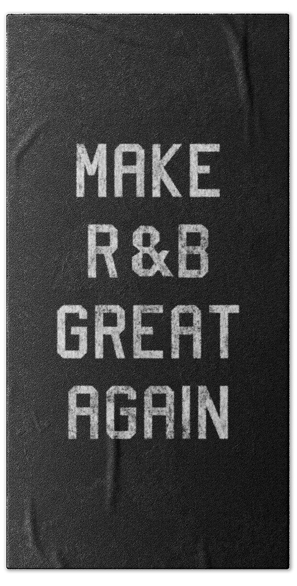 Musicians Hand Towel featuring the digital art Retro Make RB Great Again by Flippin Sweet Gear