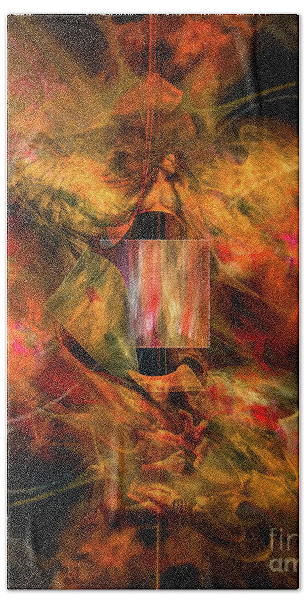 Surrealism Bath Towel featuring the digital art Rise Like A Phoenix by Olga Hamilton