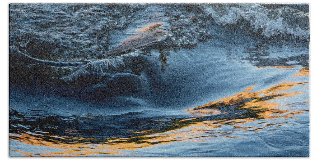 Water Bath Sheet featuring the photograph River Surf Part I by Linda Bonaccorsi