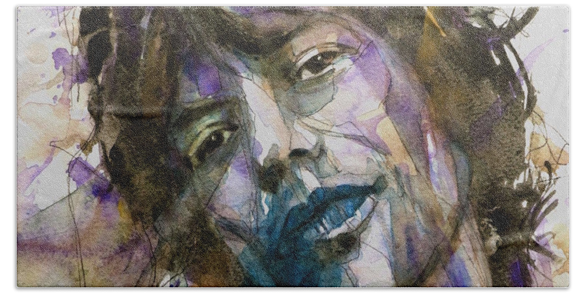 Rock And Roll Hand Towel featuring the painting Rock n Roll , But I like it by Paul Lovering