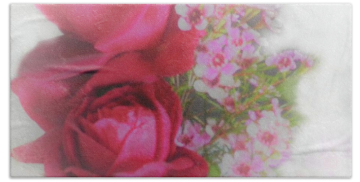 Rose Bath Towel featuring the photograph Rose a day by Julie Grimshaw