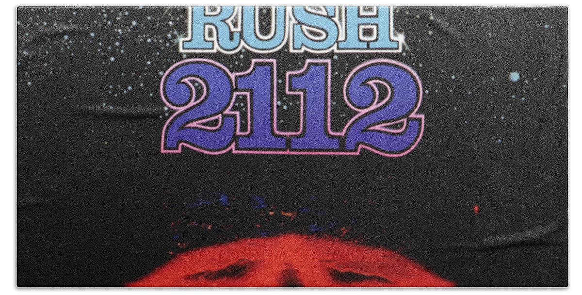 Rush Hand Towel featuring the photograph Rush 2112 Album Cover by Action