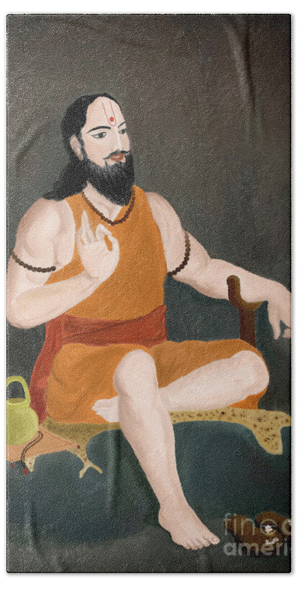 Ramdas Swami Bath Towel featuring the photograph Sant Ramdas Swami by Kiran Joshi
