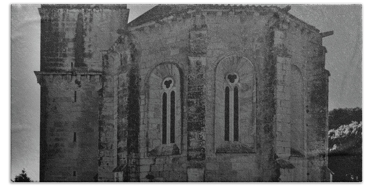 Church Hand Towel featuring the photograph Santa Maria do Carmo church in Lourinha. Portugal by Angelo DeVal
