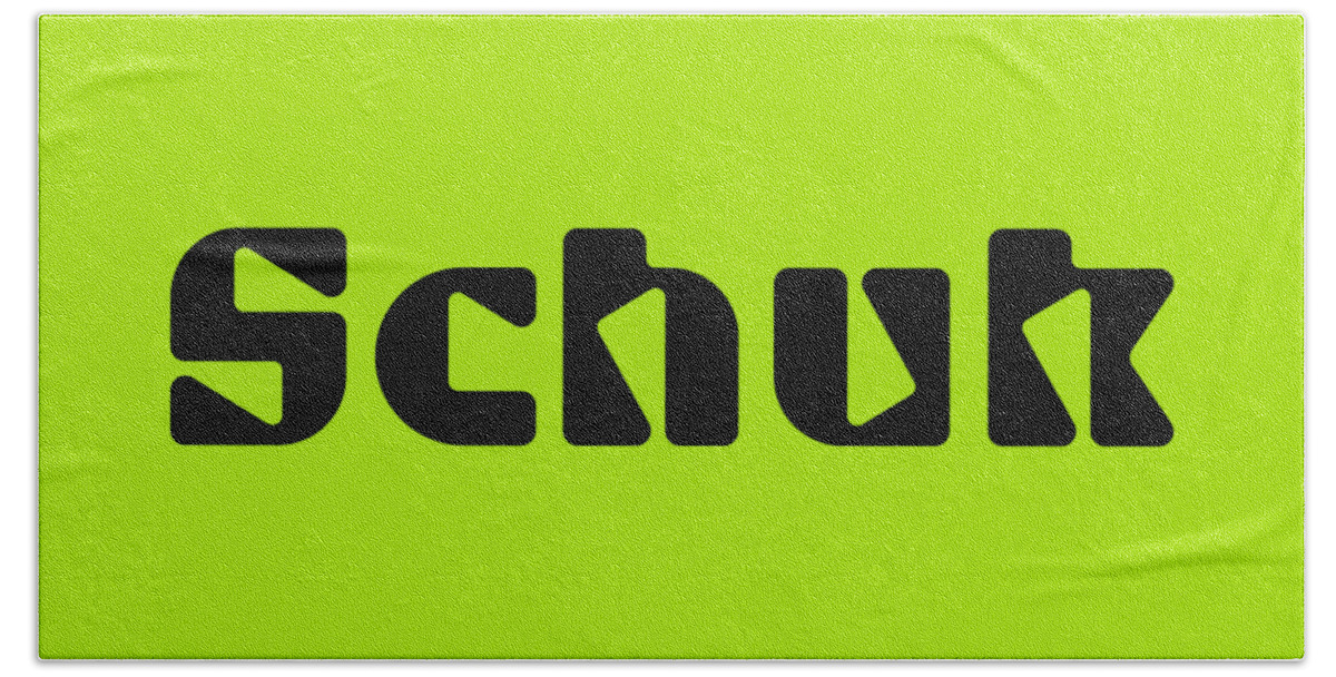 Schuk Bath Towel featuring the digital art Schuk #Schuk by TintoDesigns