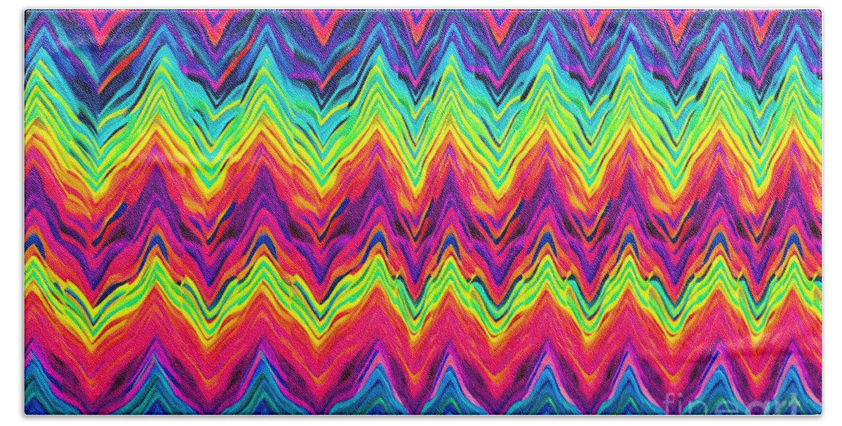 Multi-Colored Zig Zag Pattern Wallpaper Mural