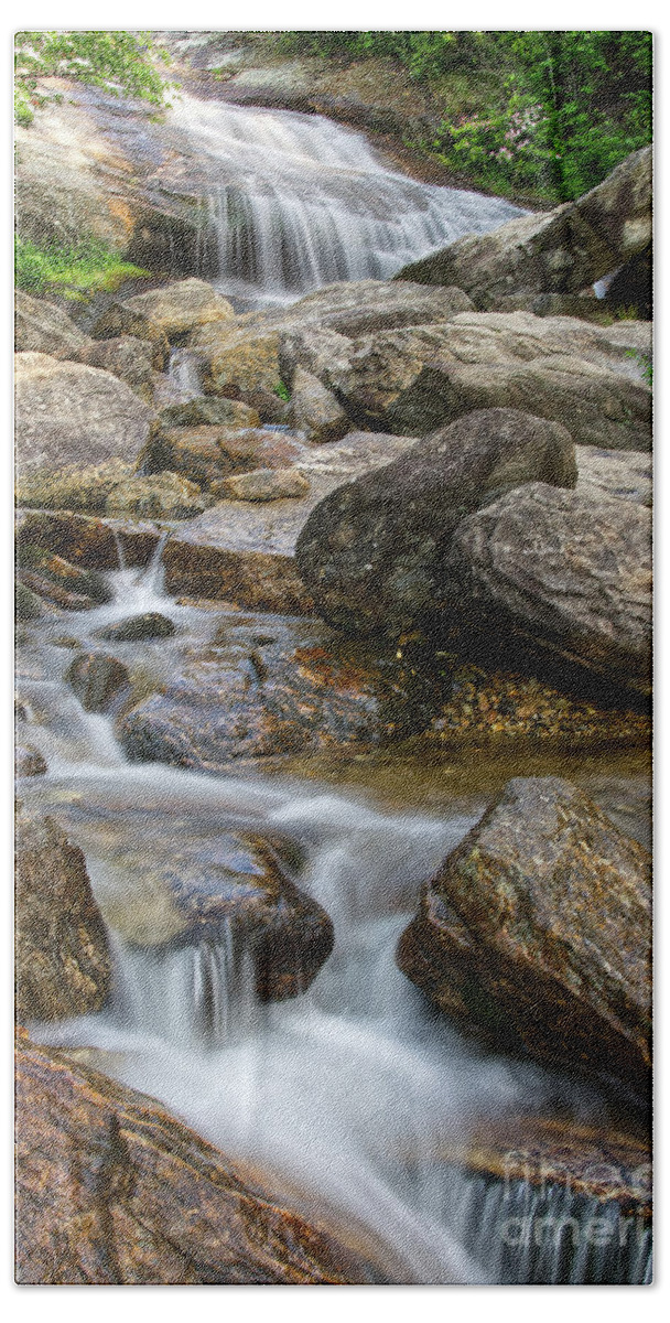 Blue Ridge Parkway Bath Towel featuring the photograph Second Falls 8 by Phil Perkins