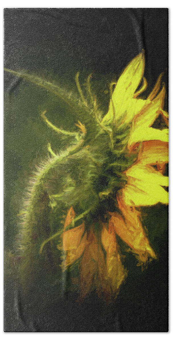 Sunflower Bath Towel featuring the photograph Sensational Sunflower by Ola Allen
