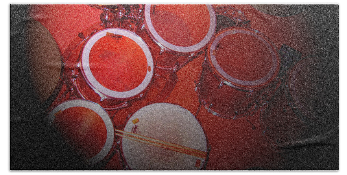 Drums Bath Towel featuring the photograph Seven Piece Set by Donald Presnell