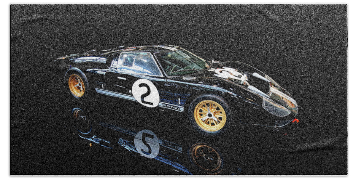 Ford Gt40 Bath Towel featuring the photograph Shelby CS GT40 MKII by Peter Kraaibeek