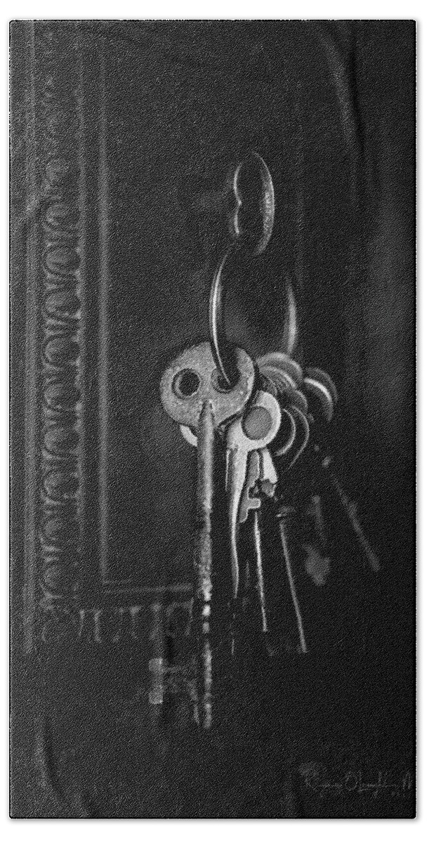 Skeleton Keys Hand Towel featuring the photograph Skeleton Keys by Regina Muscarella