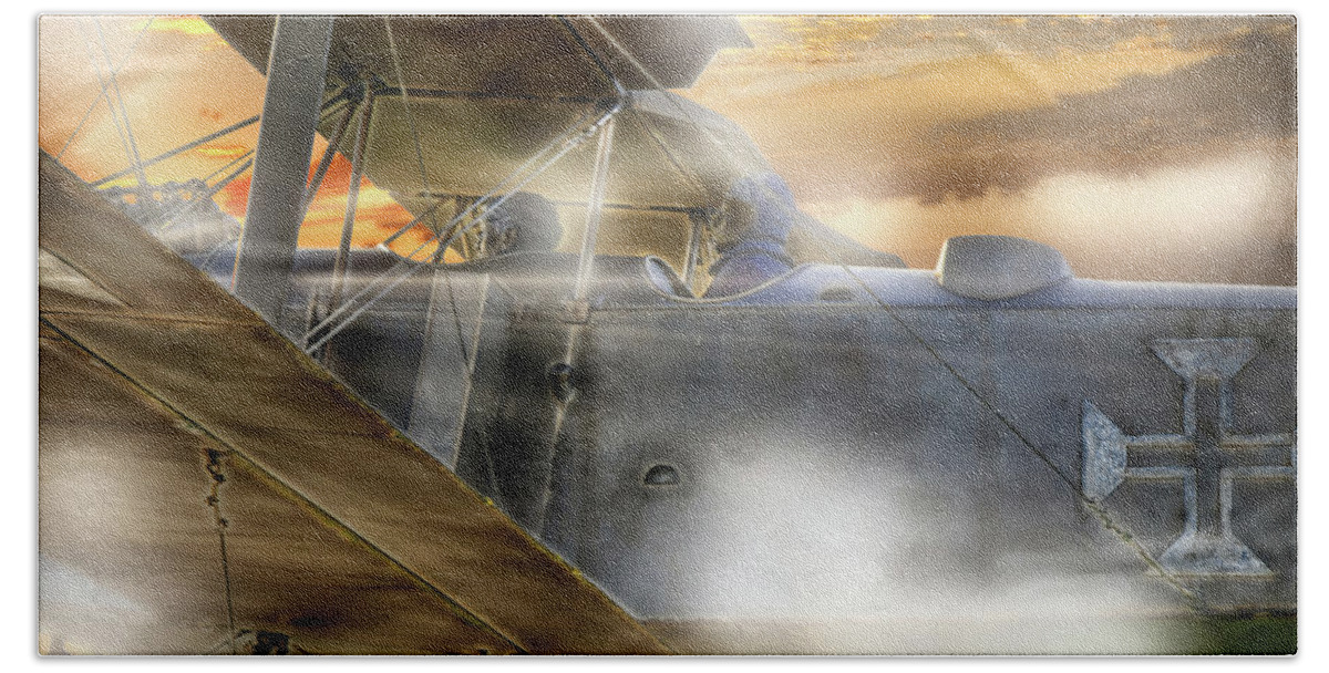 World War I Bath Towel featuring the photograph Sky pilots by Micah Offman