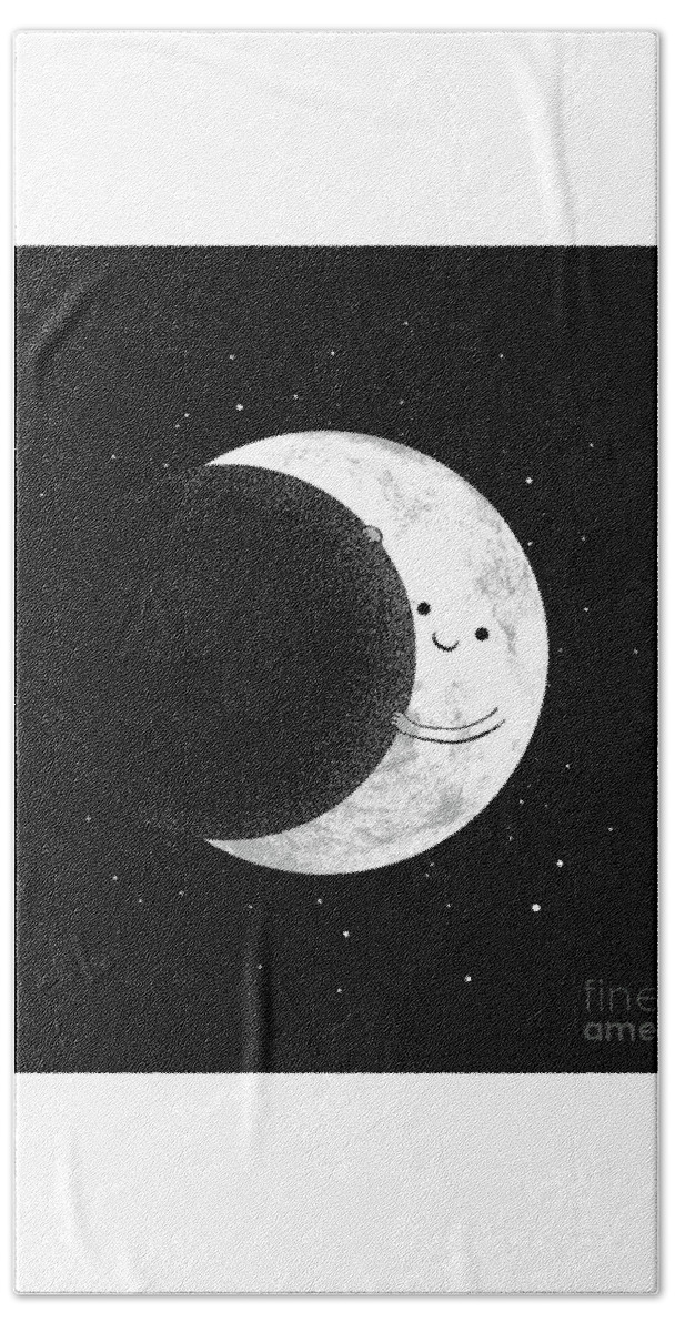 Moon Hand Towel featuring the digital art Slide Show by Digital Carbine