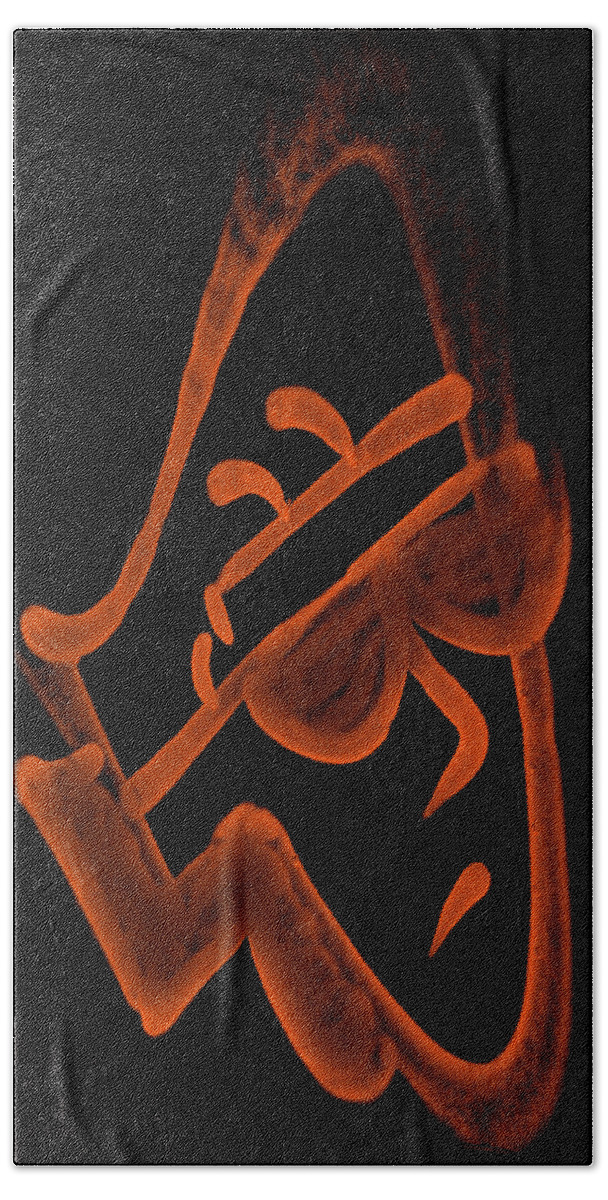 Nyc Bath Towel featuring the photograph Slim Dapper Orange by Rob Hans