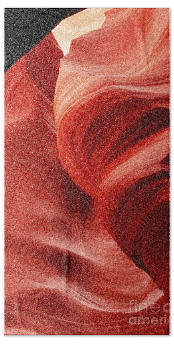 Dave Welling Bath Towel featuring the photograph Slot Canyon Swirls Corkscrew Or Upper Antelope Arizon by Dave Welling