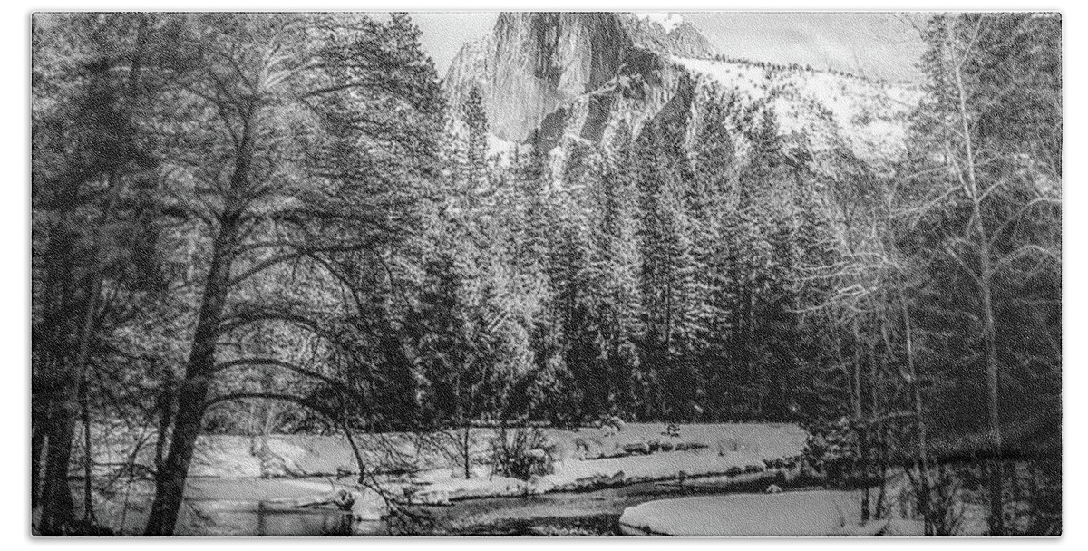 Yosemite Hand Towel featuring the photograph Snowed Inn by Phil Cappiali Jr