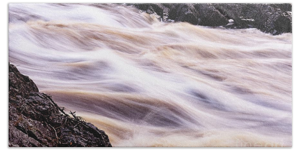 Photography Bath Towel featuring the photograph Soft Water and Hard Rocks by Larry Ricker