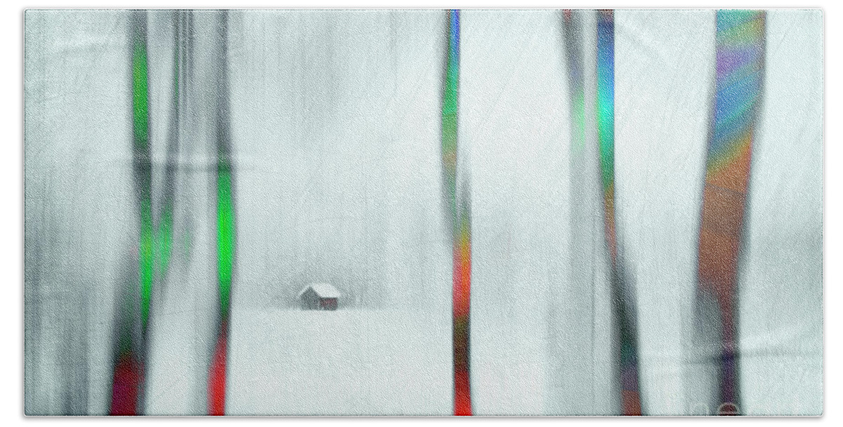Nag005984c Bath Towel featuring the digital art Spectrum of Cold by Edmund Nagele FRPS