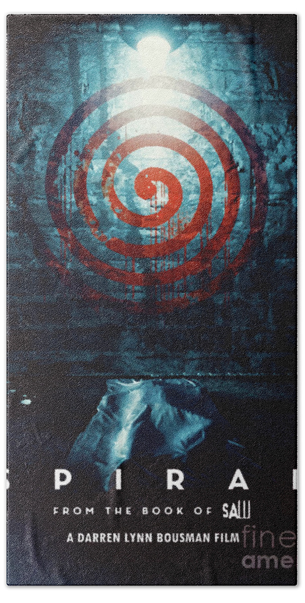 Movie Poster Hand Towel featuring the digital art Spiral by Bo Kev