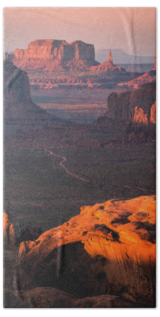 Buttes Bath Towel featuring the photograph Spires and Mesas by Peter Boehringer