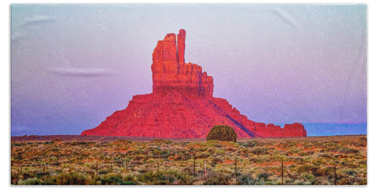 Monument Valley Hand Towel featuring the photograph Spirit Calling by Az Jackson