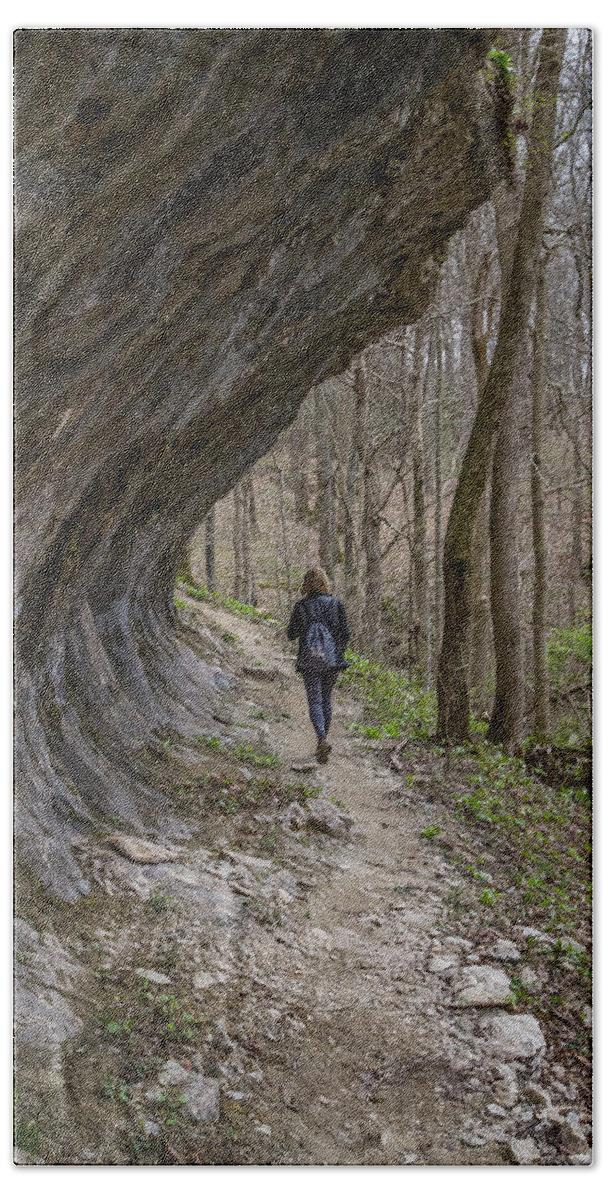 Trail Bath Towel featuring the photograph Spring Hike by Kevin Craft