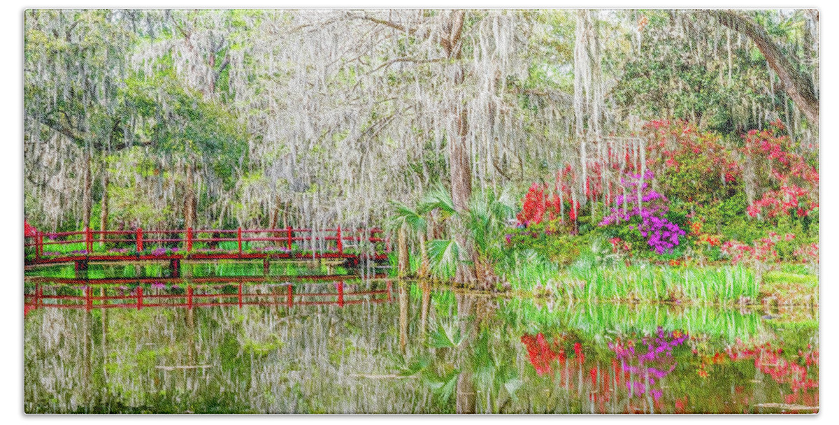 Charleston Bath Towel featuring the photograph Spring Reflections by Ree Reid
