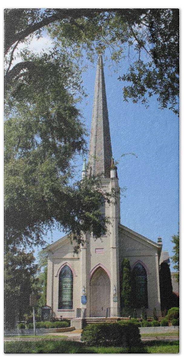 Church Hand Towel featuring the photograph St. Paul's Lutheran Church by Carolyn Ricks