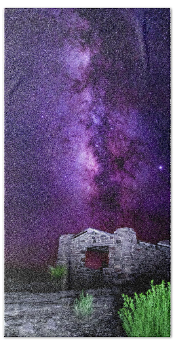 Milkyway Hand Towel featuring the photograph Stars at Night by KC Hulsman