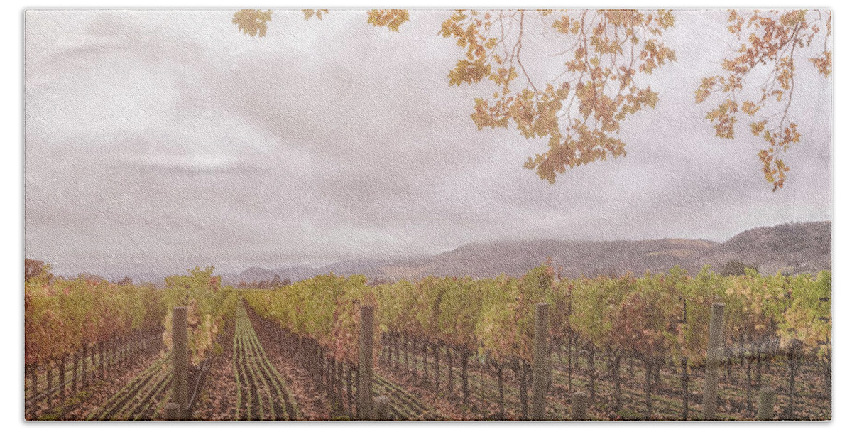 Season Bath Towel featuring the photograph Storm Over Vines by Jonathan Nguyen