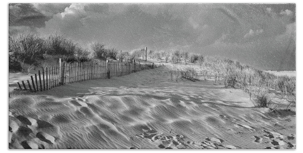 Sand Bath Towel featuring the photograph Stormy Dunes by Steven Nelson