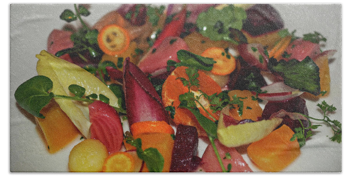 Rebecca Dru Bath Sheet featuring the photograph Summer Salad by Rebecca Dru