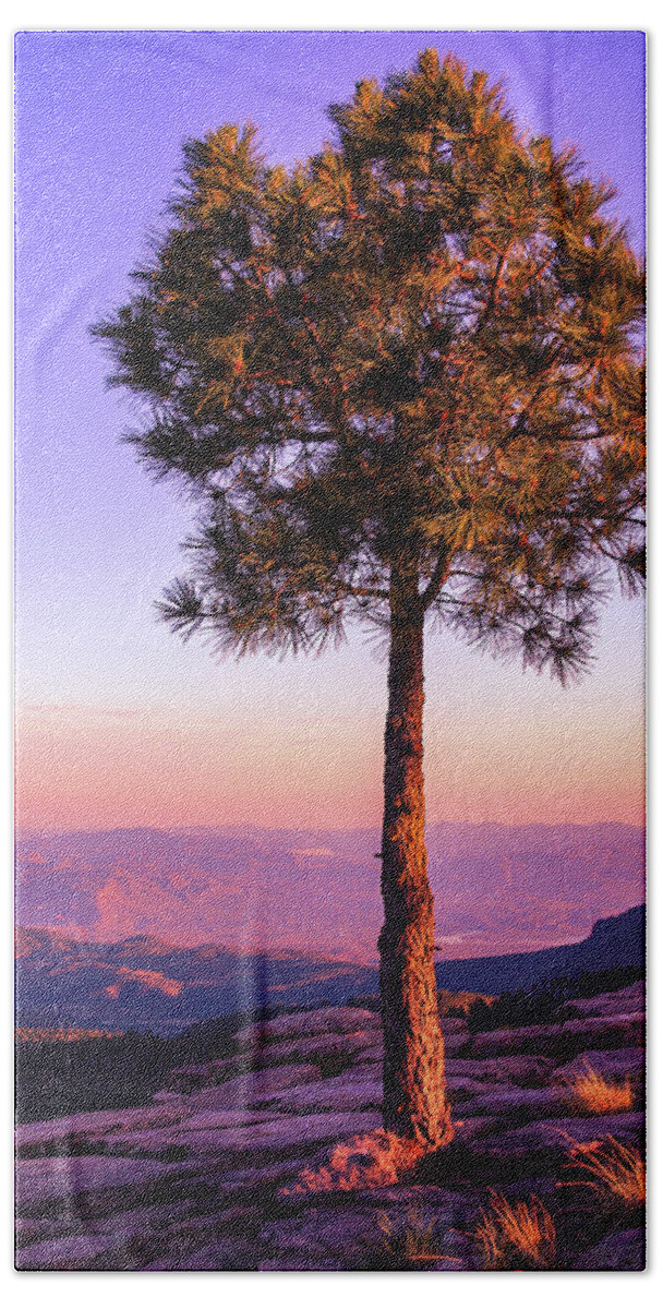 View Bath Towel featuring the photograph Sunset View from Aztec Peak by Bonny Puckett