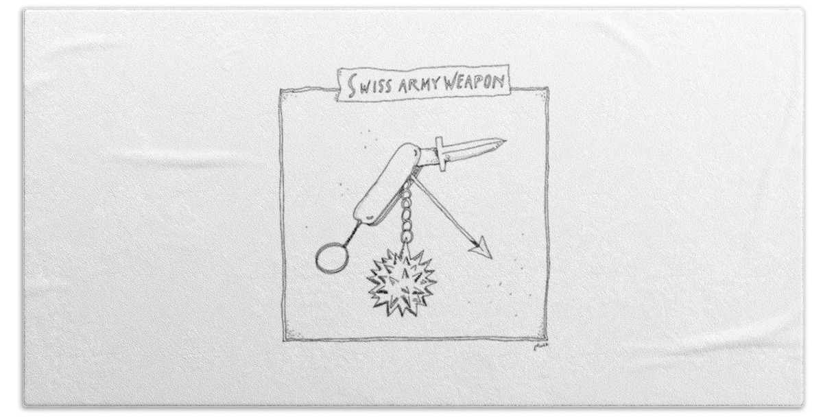 Swiss Army Weapon Bath Sheet