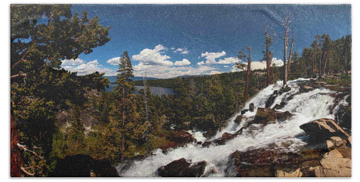 Tahoe Hand Towel featuring the photograph Tahoe Emerald Bay by Ryan Huebel
