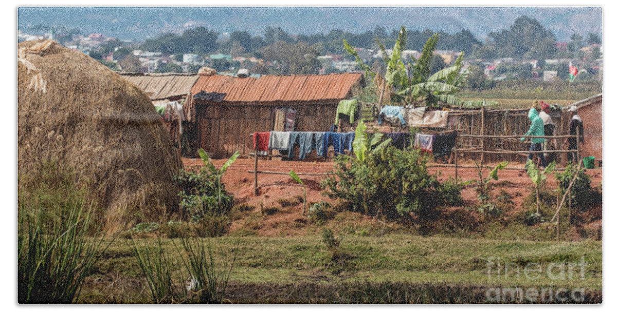 Madagascar Bath Towel featuring the photograph Tana's suburbs - 3 by Claudio Maioli