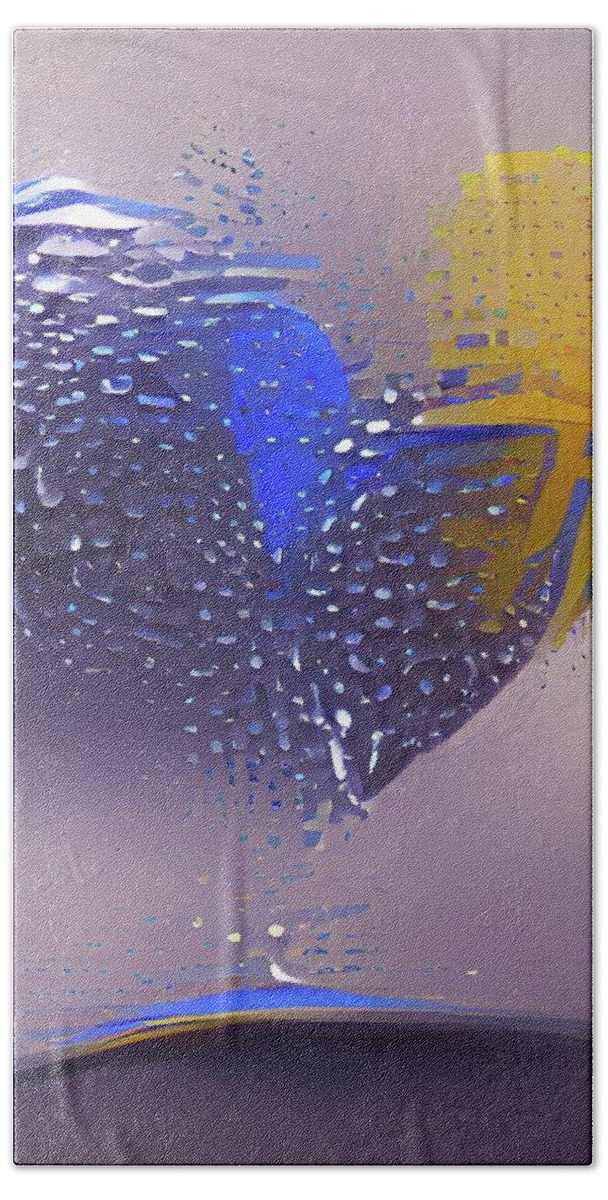  Bath Towel featuring the digital art Tears of the Heart by Rod Turner