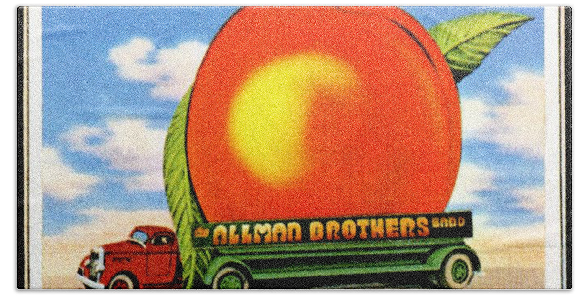 The Hand Towel featuring the digital art The Allman Brothers Band by Knuckle Lamar