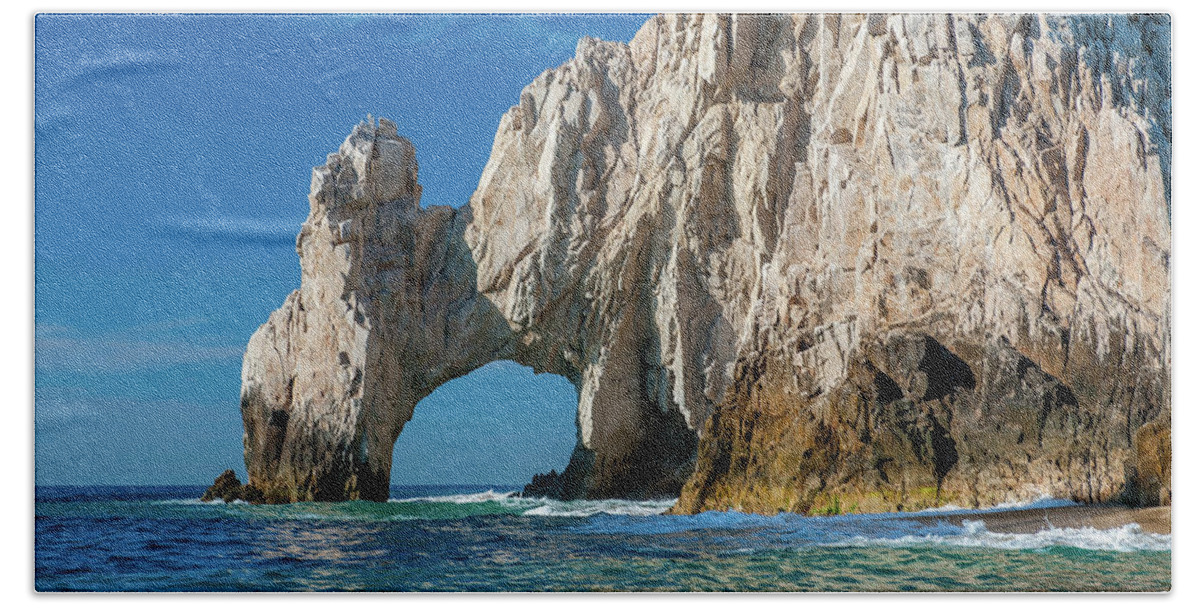 Los Cabos Hand Towel featuring the photograph The Arch Cabo San Lucas by Sebastian Musial