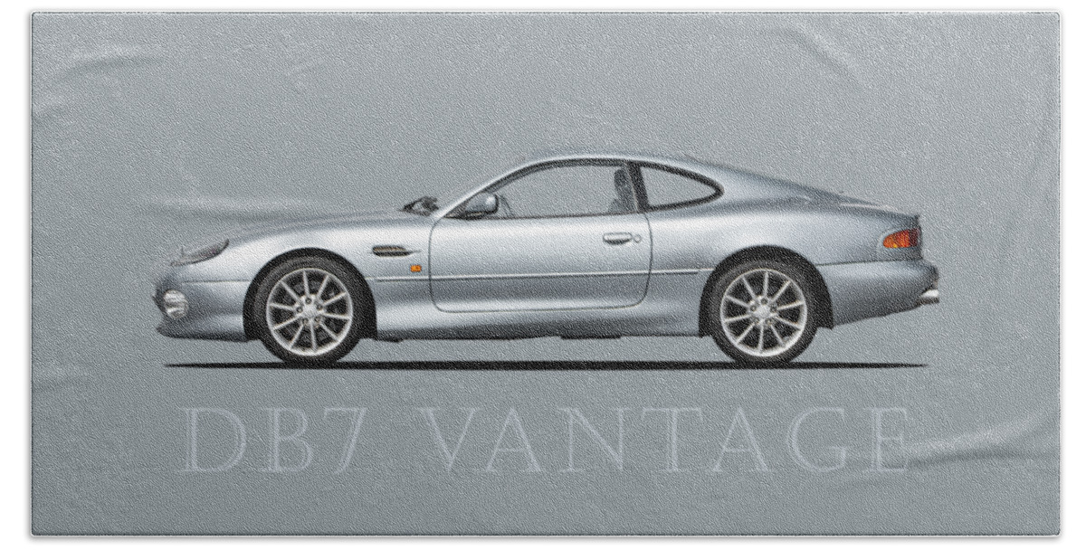 Aston Martin Db7 Hand Towel featuring the photograph The DB7 by Mark Rogan