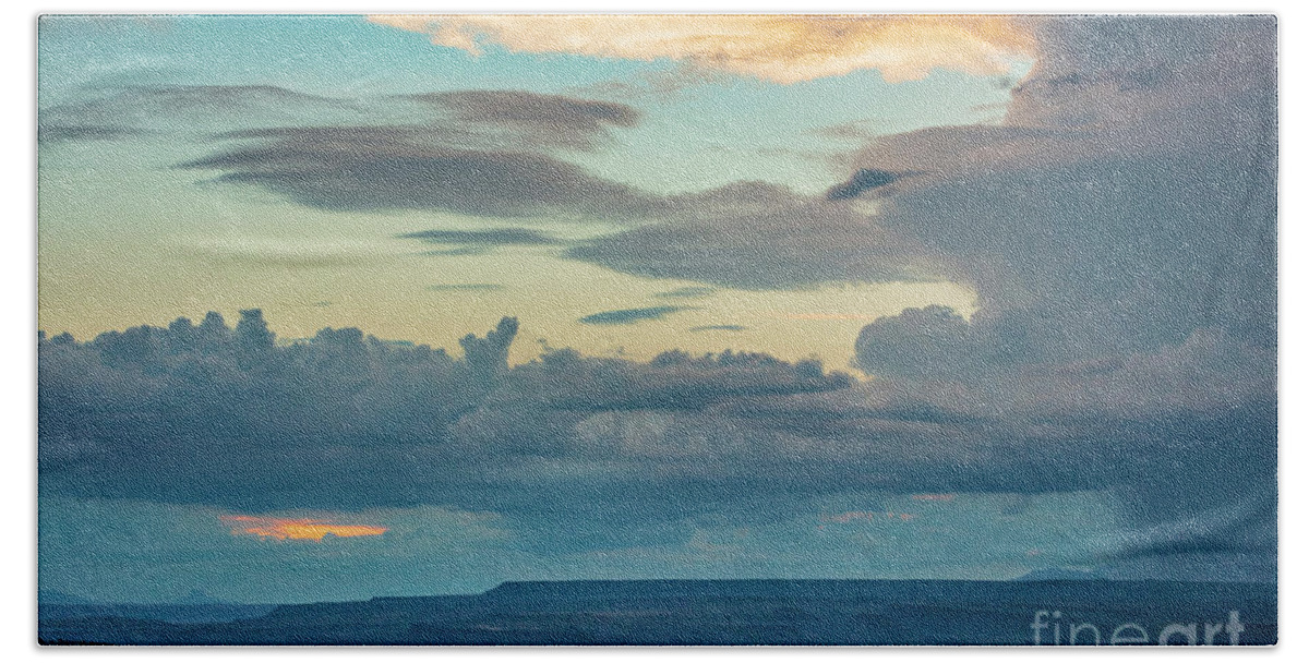 Landscape Bath Towel featuring the photograph The Deluge by Seth Betterly