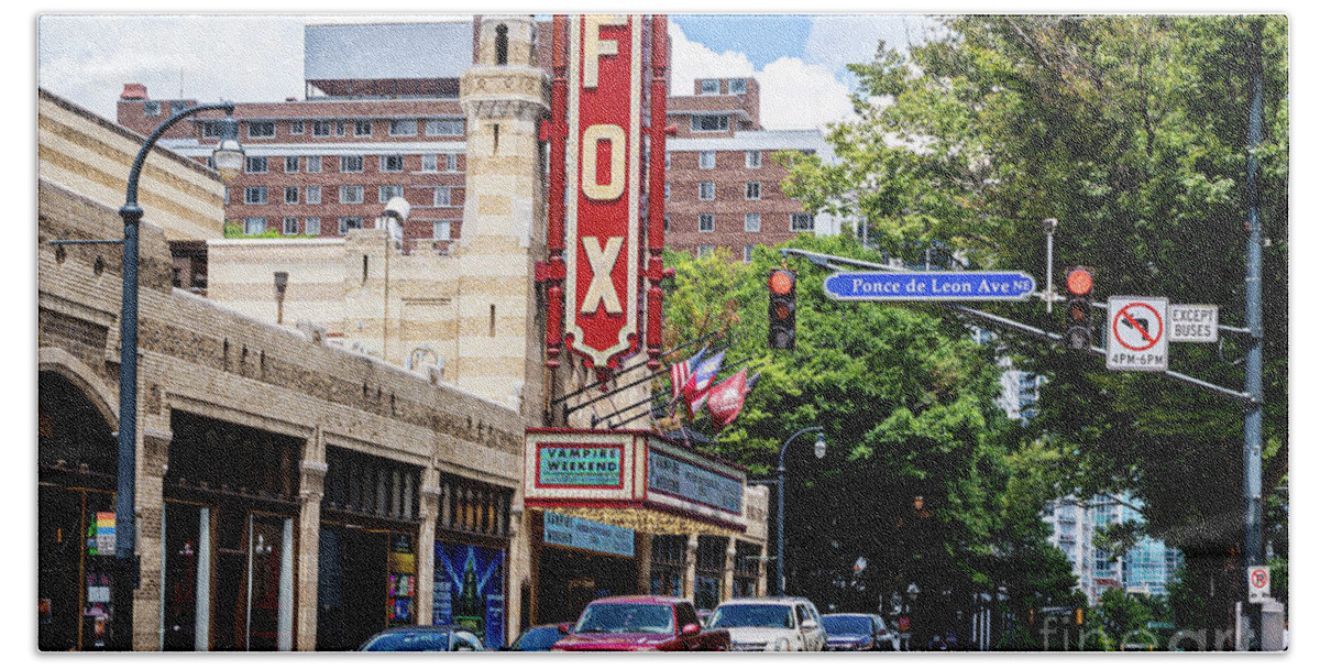 Architecture Bath Towel featuring the photograph The Fox Theatre - Atlanta GA by Sanjeev Singhal