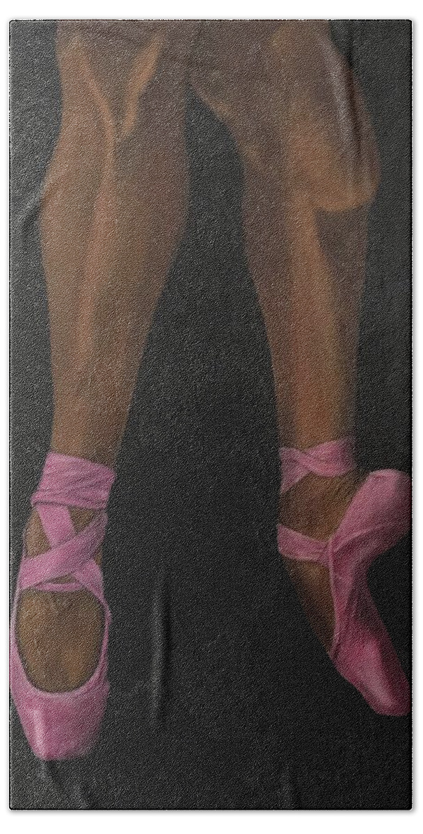 Misty Copeland Bath Towel featuring the painting The Magic of Misty by Jenny Pickens
